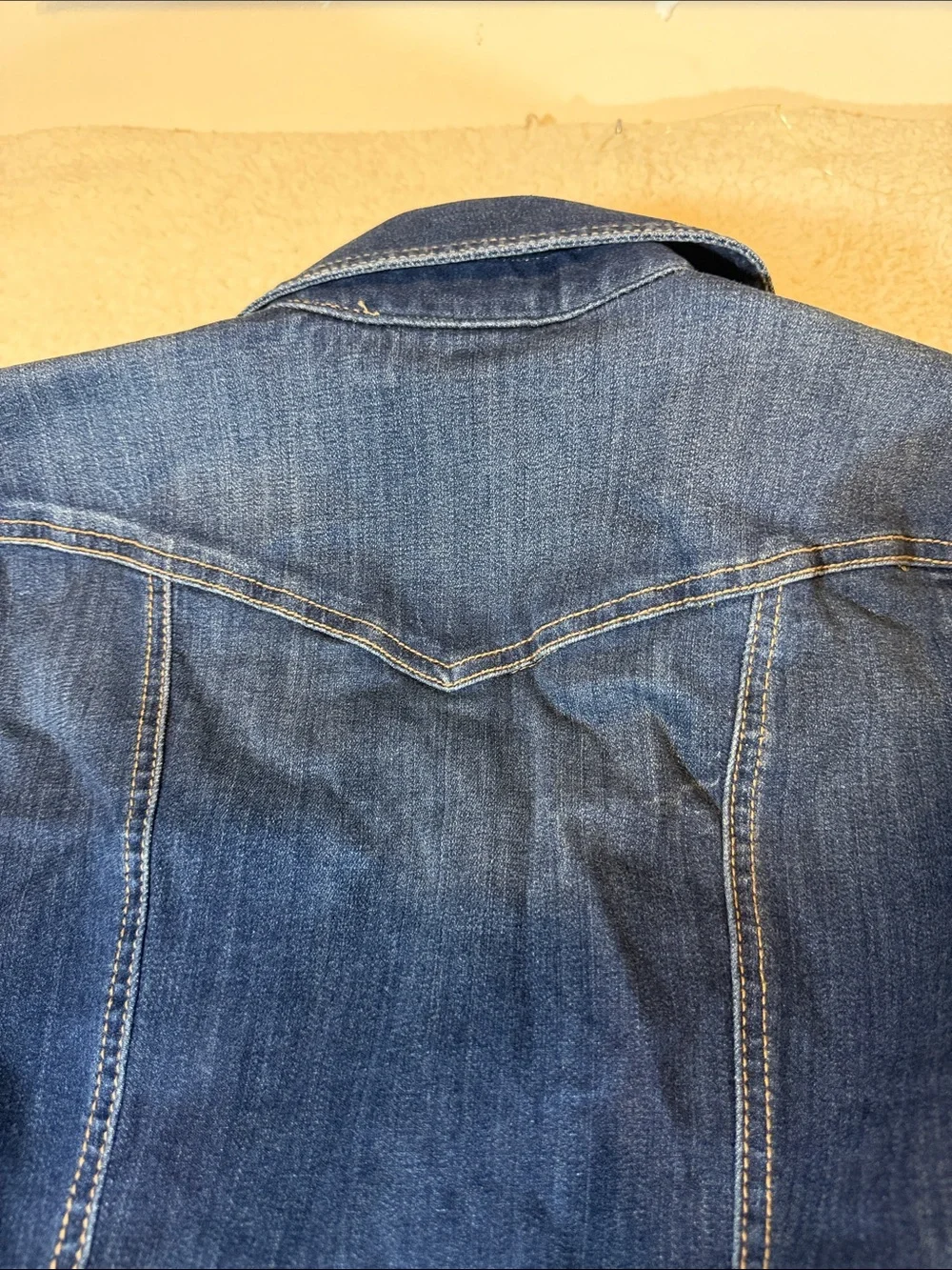 New York & Company Dark Blue Denim Midi Shirt Dress 481